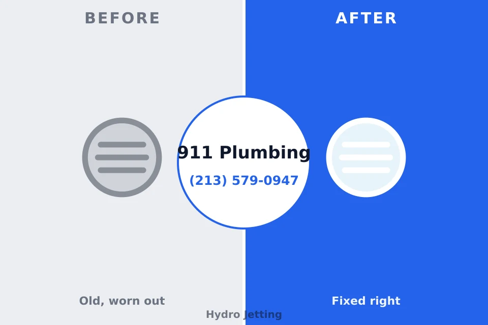 Before and after: plumbing company Butler, WI